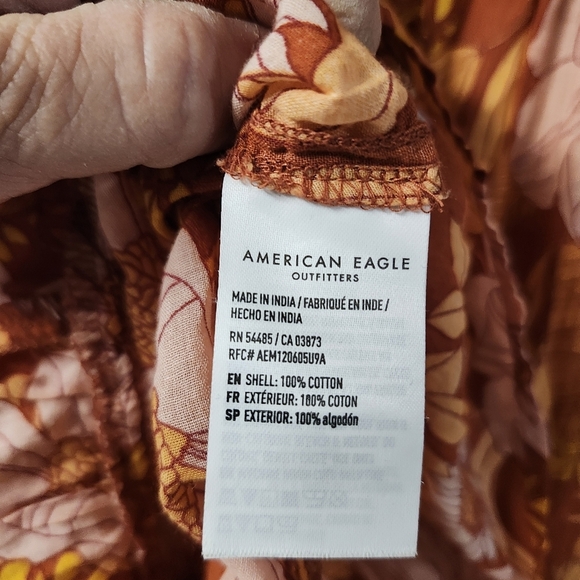 American Eagle Square Neck blouse Sz M - Picture 7 of 9